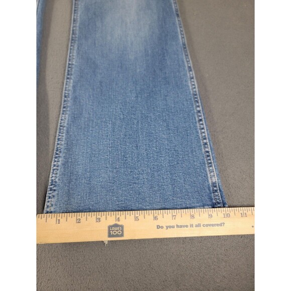 Gap Jeans Womens 10P 30 Medium Indigo 70s Flare High Rise Stretch Denim Petite - Picture 4 of 13